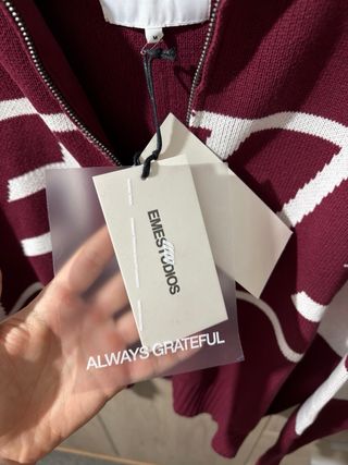 Eme Studios Thrill Burgundy Granate Jersey Zip