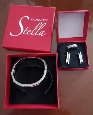Conjunto Joyería Stella plateado