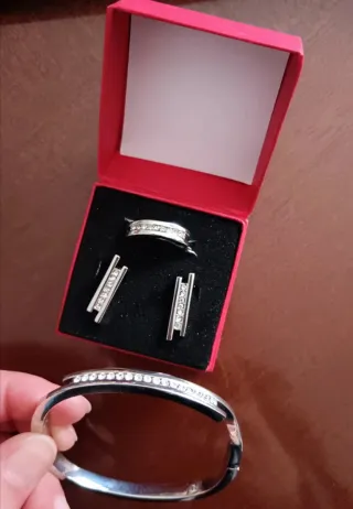 Conjunto Joyería Stella plateado