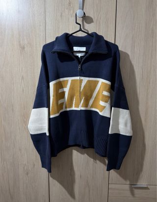 Eme Studios Thrill Amarillo Azul Knit Jersey Zip