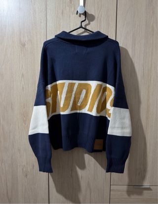 Eme Studios Thrill Amarillo Azul Knit Jersey Zip