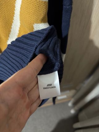 Eme Studios Thrill Amarillo Azul Knit Jersey Zip