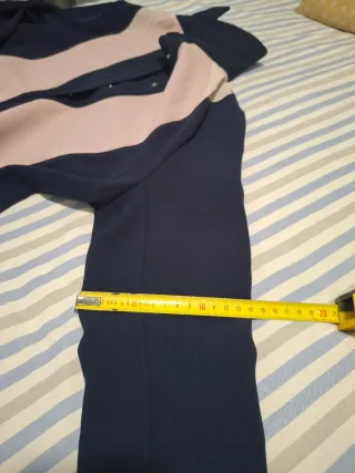 Vestido vintage azul y rosa