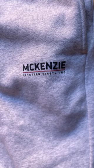 Sudadera McKenzie Gris con Cremallera Talla S
