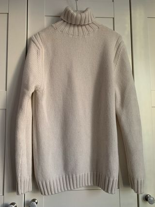 Jersey Zara Lana Beige Cuello Alto.