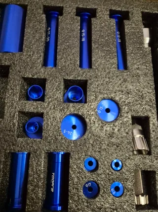 Kit Prensa Rodamientos Bicicleta Azul