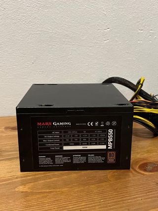 Fuente Alimentación Mars Gaming MPB550 550W
