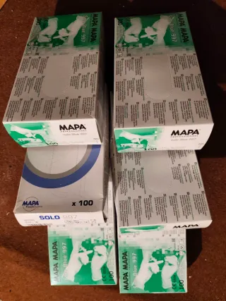 Guantes de nitrilo MAPA Solo Blue 997 (100 uds)