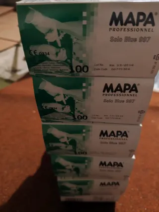 Guantes de nitrilo MAPA Solo Blue 997 (100 uds)