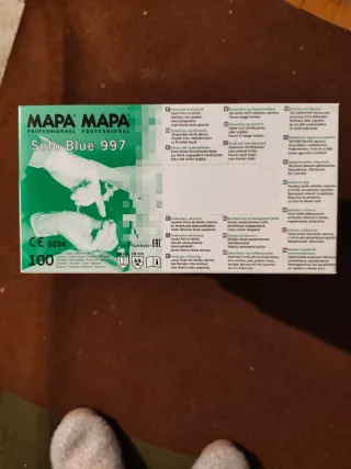 Guantes de nitrilo MAPA Solo Blue 997 (100 uds)