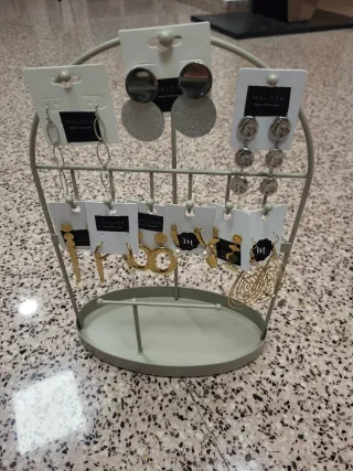 Pendientes Acero Dorado y Plateado