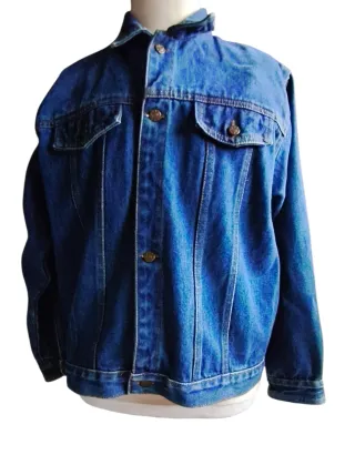 Cazadora vaquera oversize azul