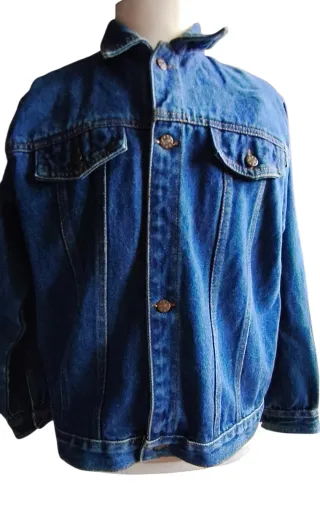 Cazadora vaquera oversize azul