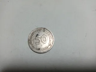 Moneda 50 Pfennig 1950
