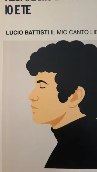 Poster A3 Lucio Battisti Il Mio Canto Libero