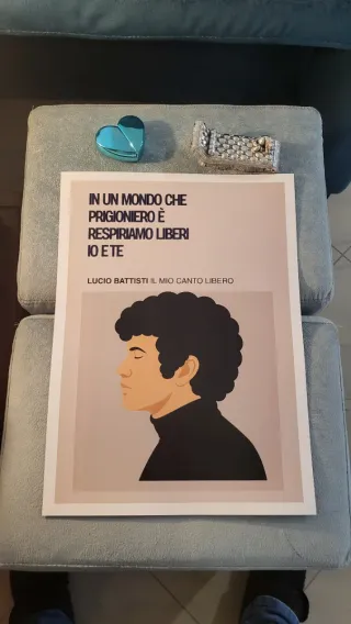 Poster A3 Lucio Battisti Il Mio Canto Libero