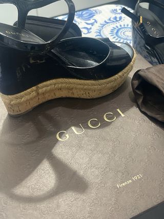 Sandalias Gucci Negras Plataforma