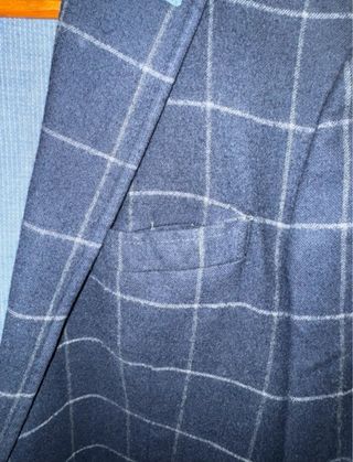 Americana El Ganso Cuadros Azul - Talla 52