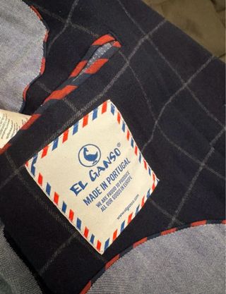 Americana El Ganso Cuadros Azul - Talla 52