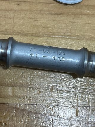 Eje pedalier Campagnolo Super Record 70-SS-120