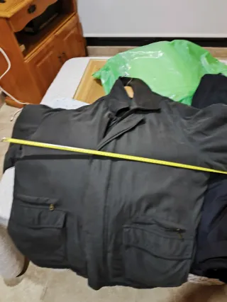 Chaquetón hombre gris talla XXXL