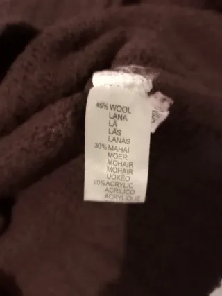 Maglia lana donna marrone