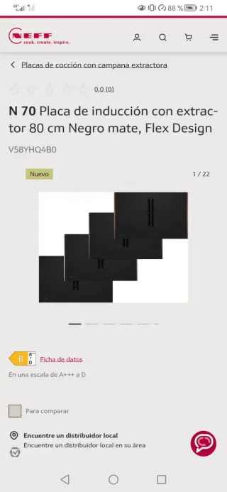 Placa Flexinducción Bosch con Extractor Nueva