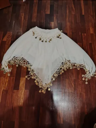 Falda de danza del vientre con monedas doradas