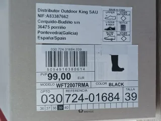 Botas de agua Hunter negras