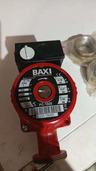 Bomba de circulación caldera nueva