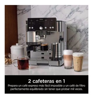 Cafetera Ninja Luxe Essential 2 en 1 Plata