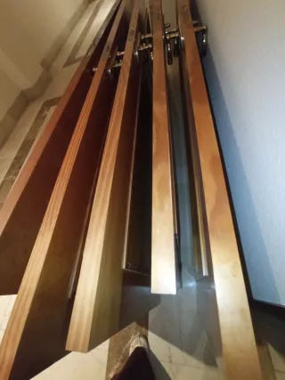 Puerta madera maciza