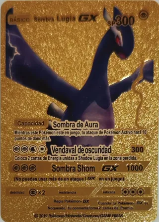 Carta Pokémon Sombra Lugia GX