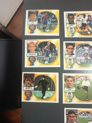 Lote cromos fútbol 94-95 antiguos.