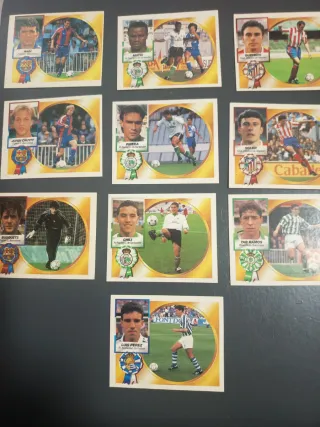 Lote cromos fútbol 94-95 antiguos.