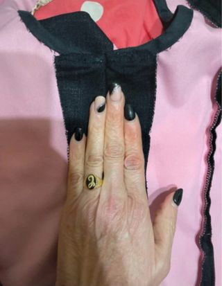 Traje de flamenca lunares rosa y negro