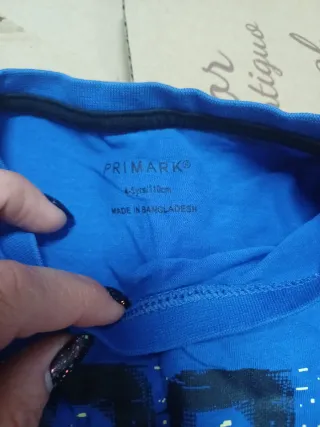 Camiseta niño manga larga azul 1994