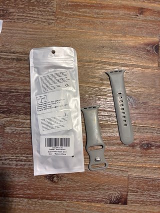 2 Correa Caucho Apple Watch Negra i crema