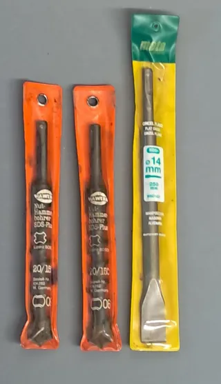 Brocas SDS-Plus y Cincel