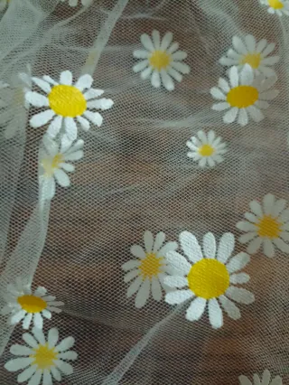 Copri-gabbia con margherite.