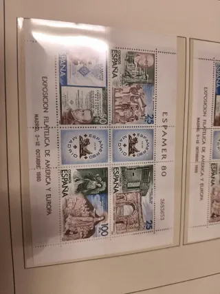 Sellos España ESPAMER 80 Hoja Filabo