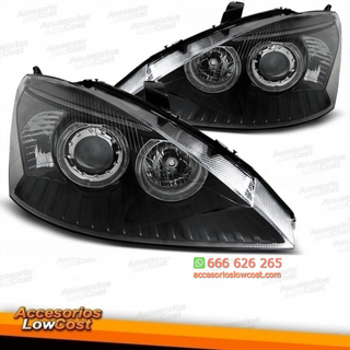 FAROS OJOS DE ANGEL FORD  FOCUS, 98 - 01. CRISTAL