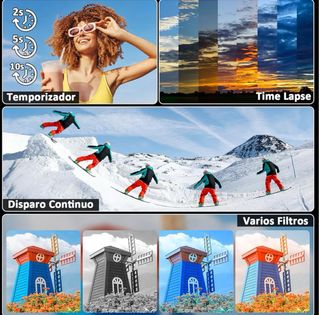 Cámara Digital 4K Negra