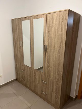 Armario 4 puertas blanco con espejos! oferton!!