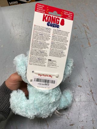 KONG Cozie Cão Pelúcia Azul