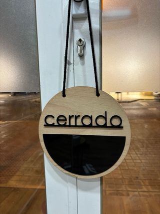 Cartel abierto/cerrado