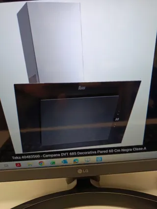 Campana extractora decorativa Teka DVT 685 cristal