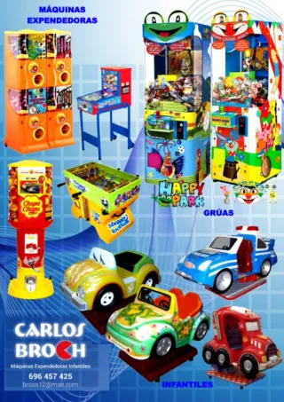 Máquinas de bolas infantil expendedora