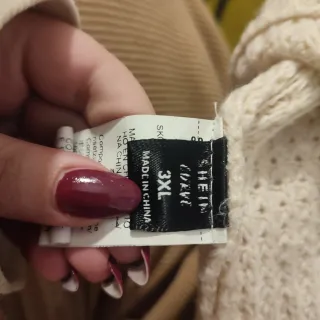 Jersey beige tejido waffle ( SHEIN)