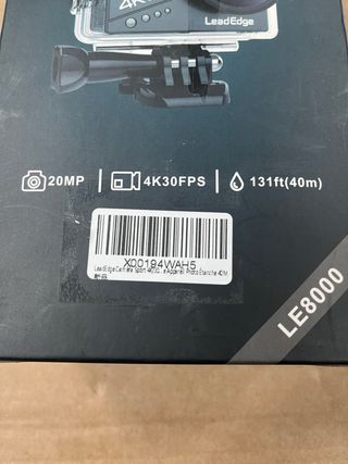 Cámara Deportiva 4K EIS WiFi LeadEdge#101235